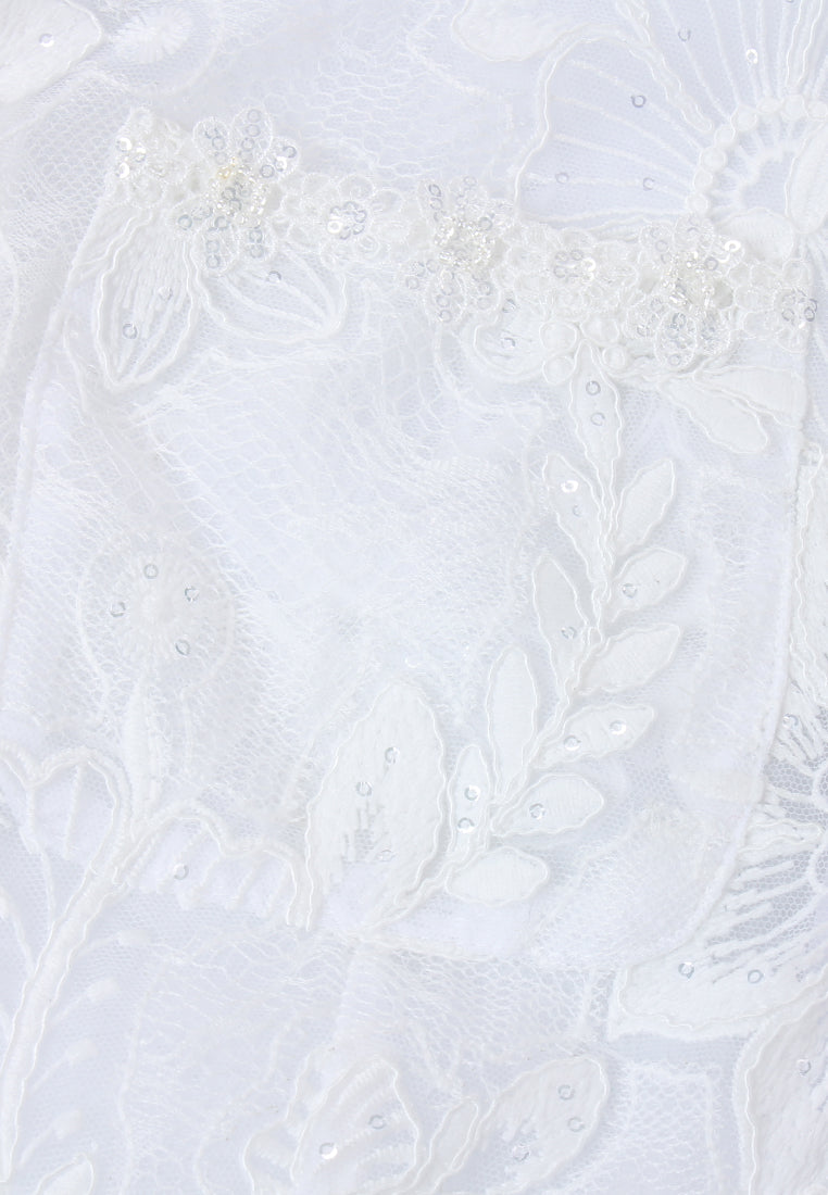 Ivory Dentelle Fleuris Jacket
