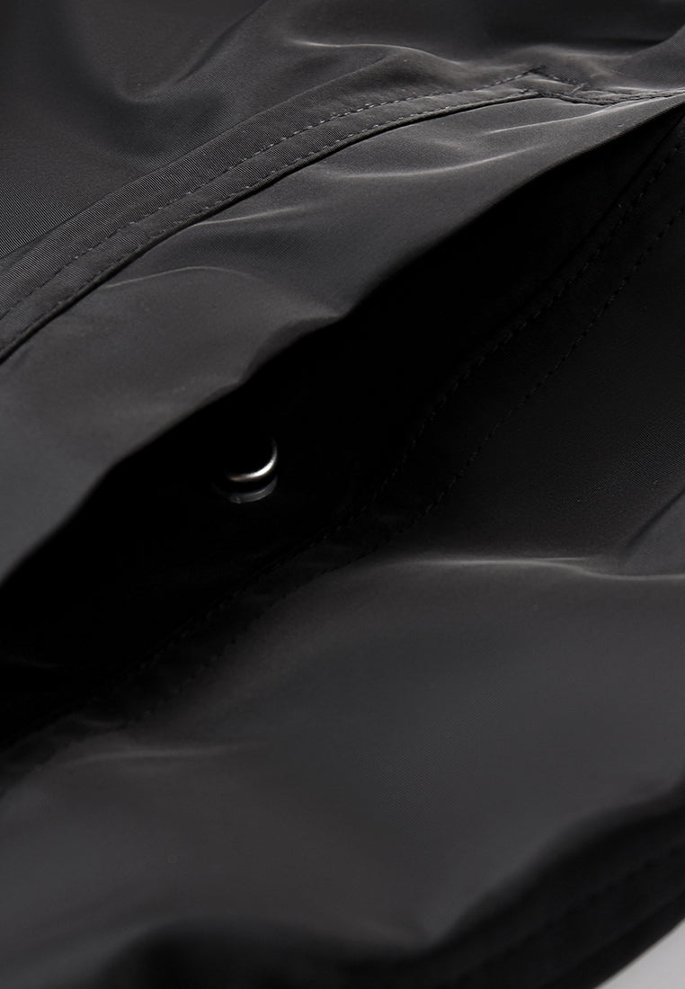 Noir Élégance Utility Skirt