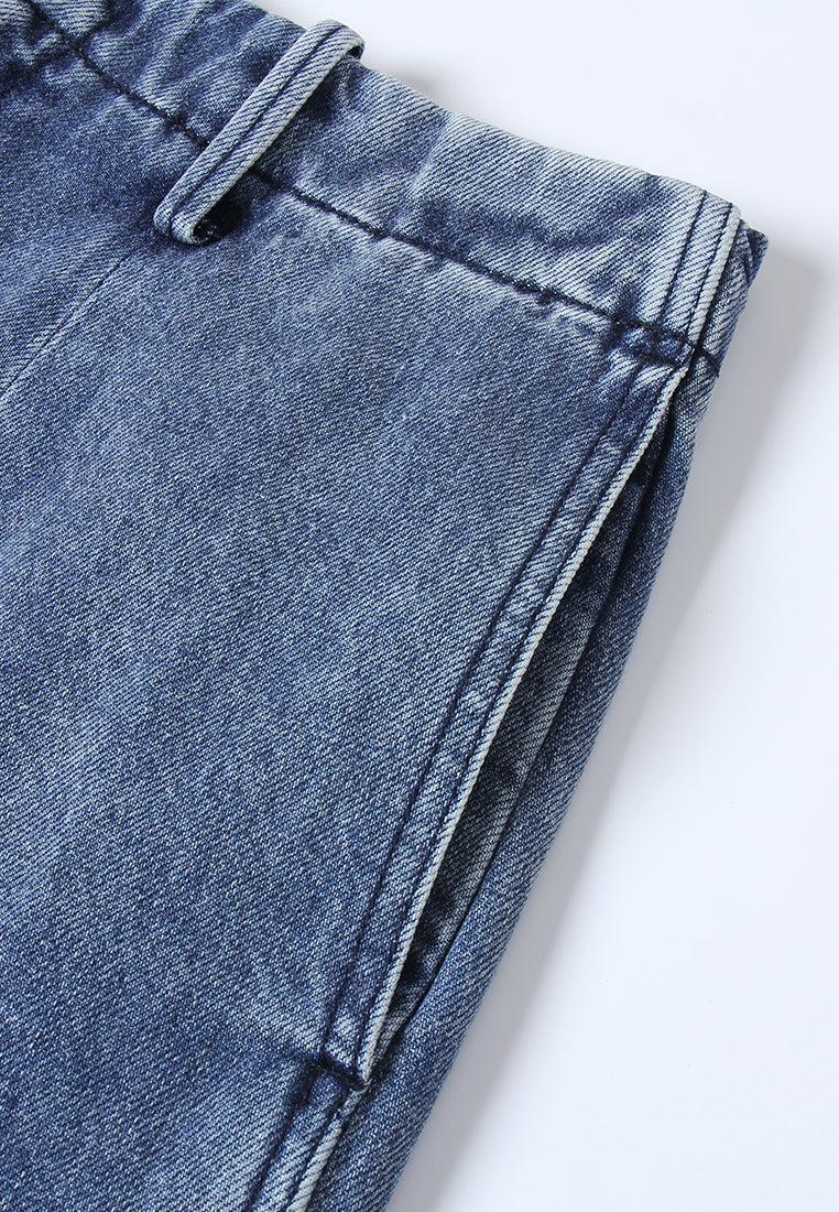 Indigo Seam Denim Trousers