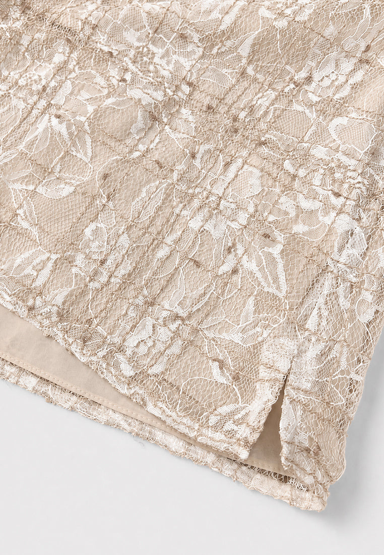 Beige Florale Harmonie Blouse