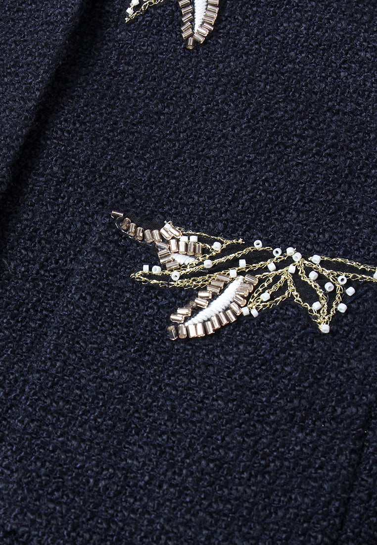 Brume Brodé Embroidered Tweed Coat