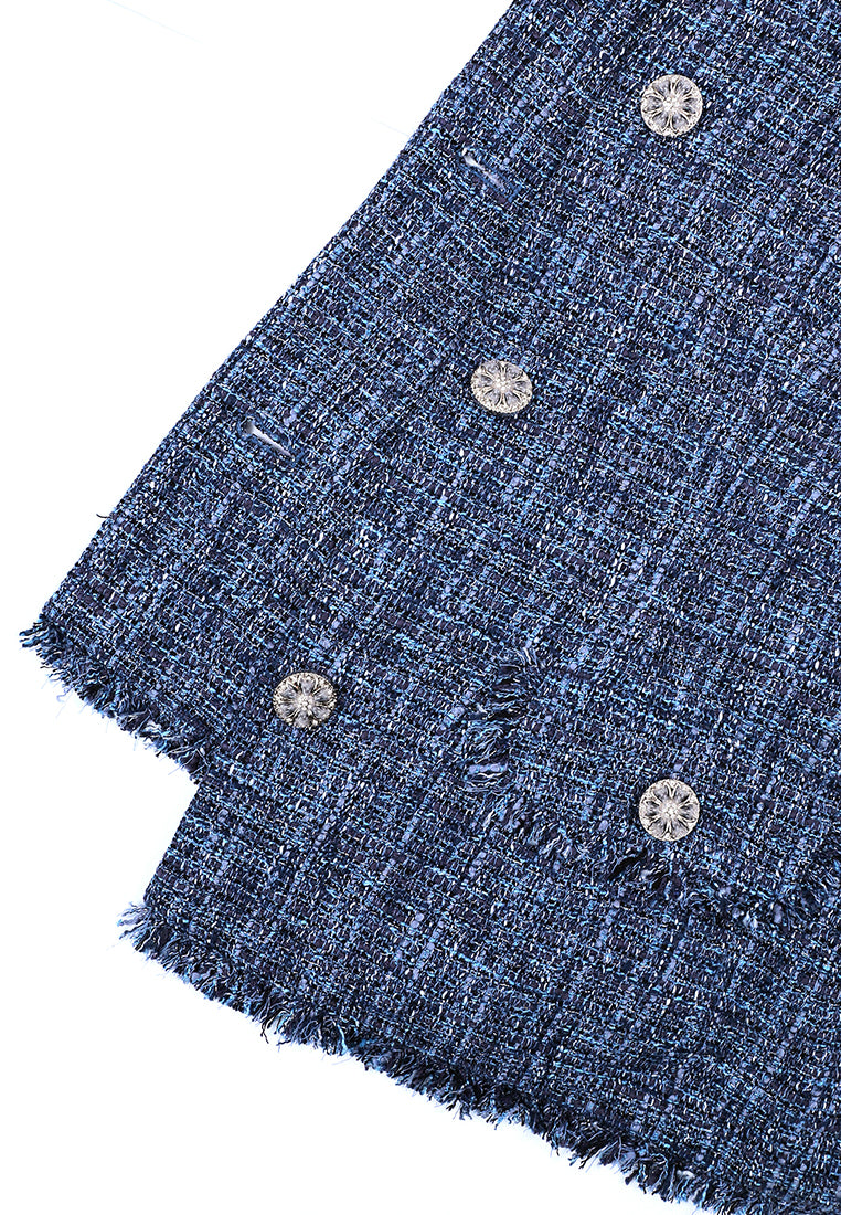 Blue Tweed Bijou Jacket