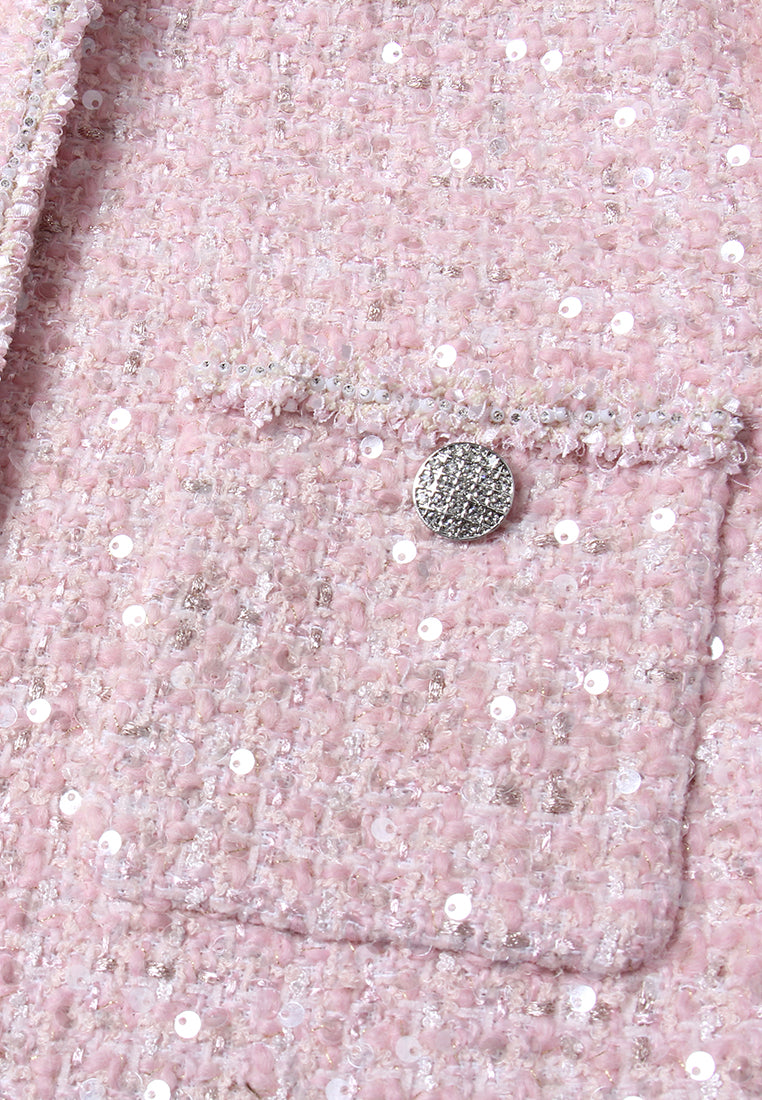 Rose Éclat Sequin Jacket