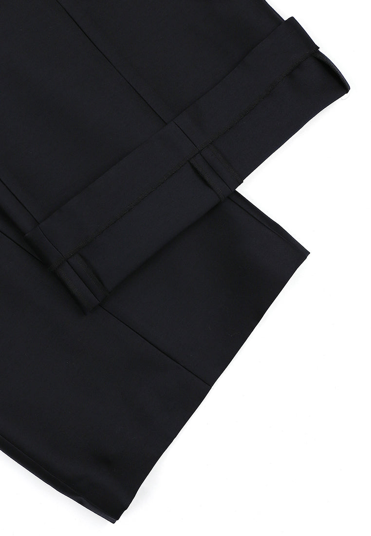 Noir Élégance Palazzo Trousers
