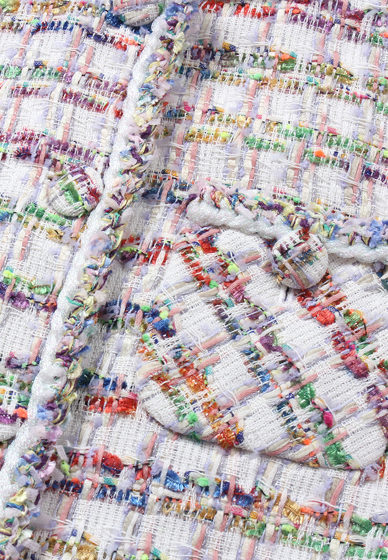 Chromatic Weave Tweed Jacket