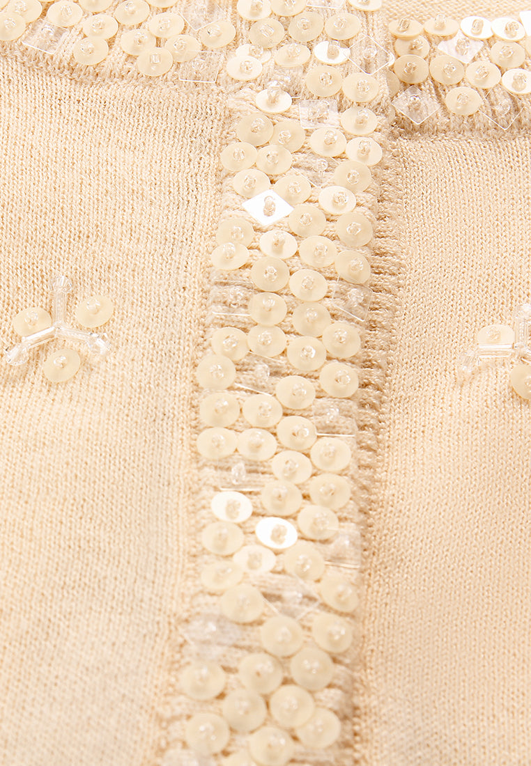 Champagne Jardin Orné Cardigan