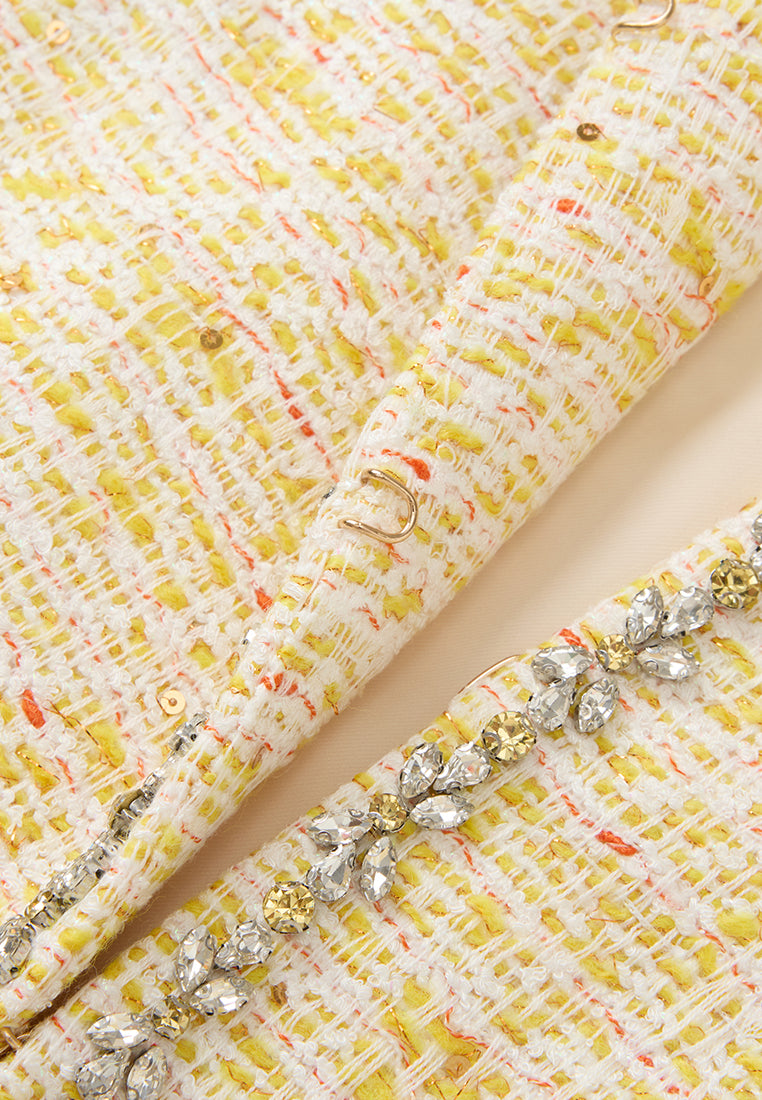 Crystal-detail Embellished Coat