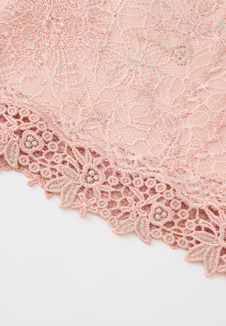 Sequin-detail Fishtail Lace Skirt