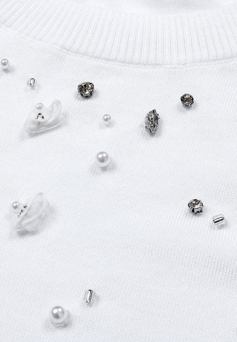 Ivory Sparkle Knit Top