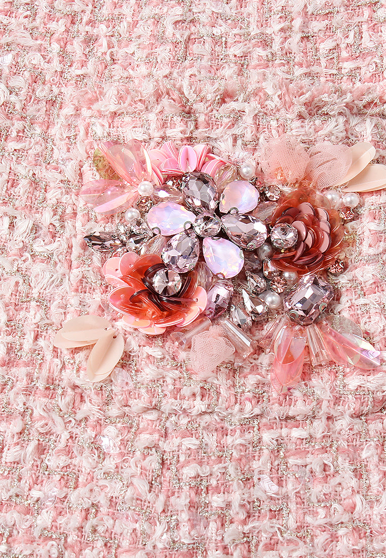 Fleur Pocket Tweed Dress