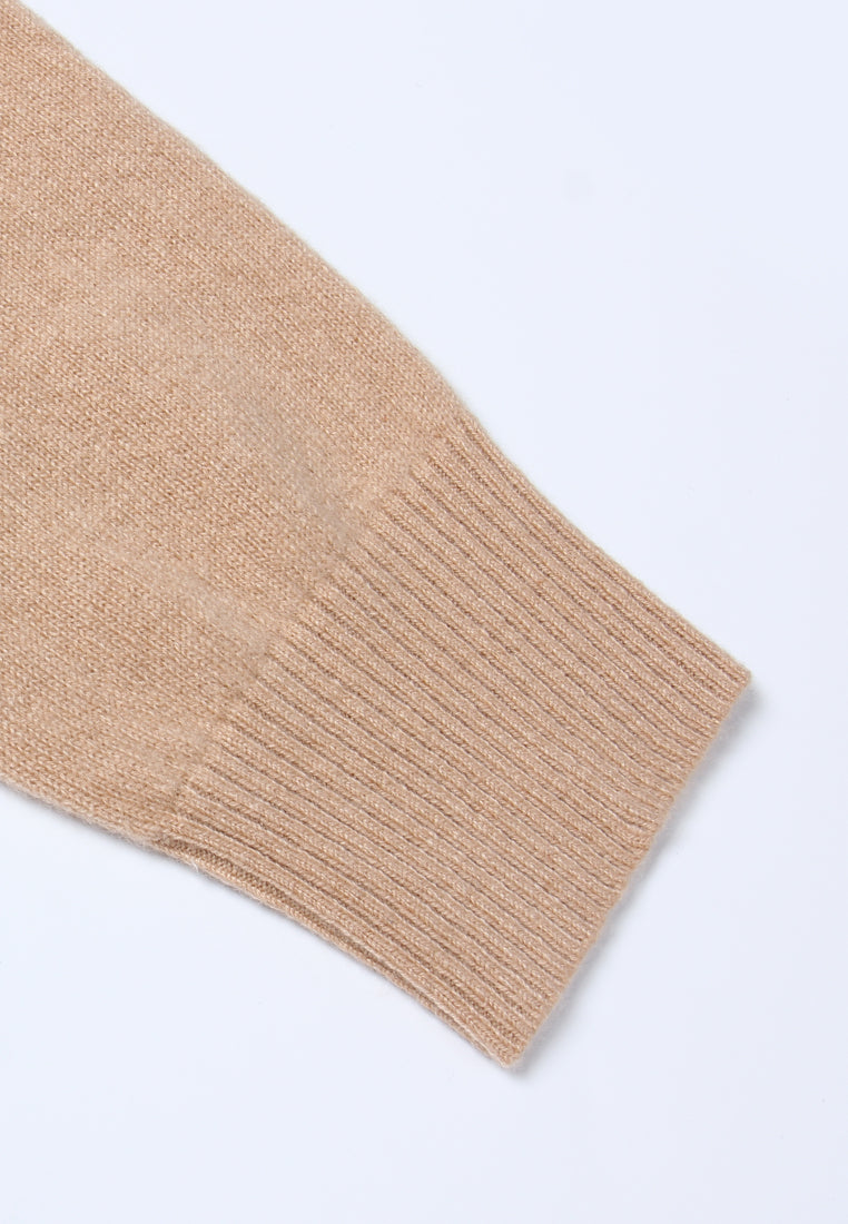 Emblem Embossed Knit Sweater