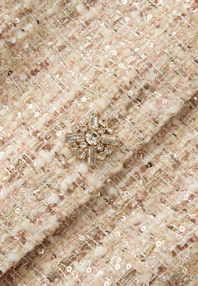 Flap-pocket Lurex Tweed Jacket