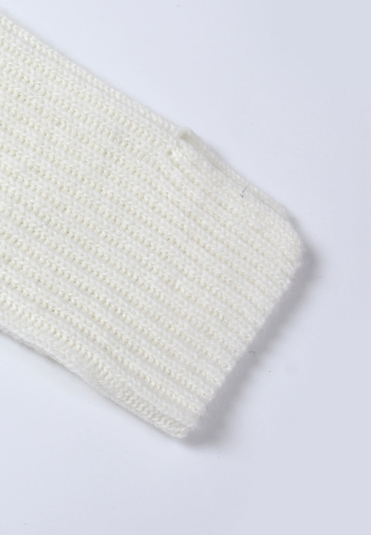 Broderie Fleurie Ribbed Knit Top