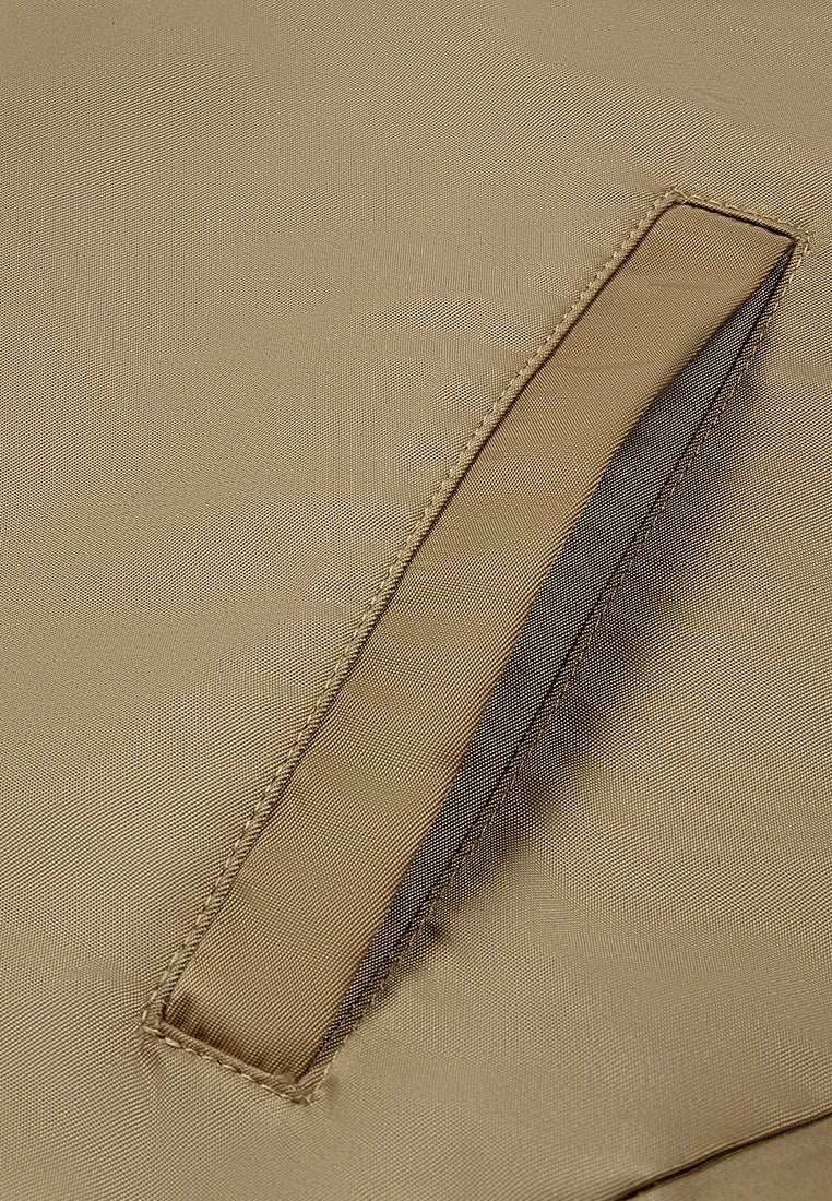 Beige Chic Zip Vest