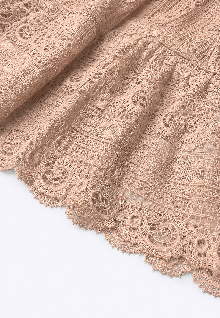 Taupe Florale Harmonie Dress