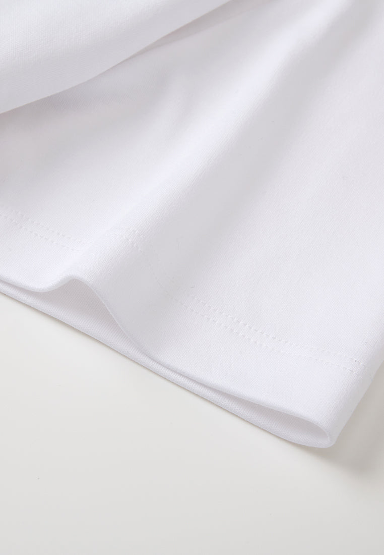 Crew-neck Lace Logo T-shirt