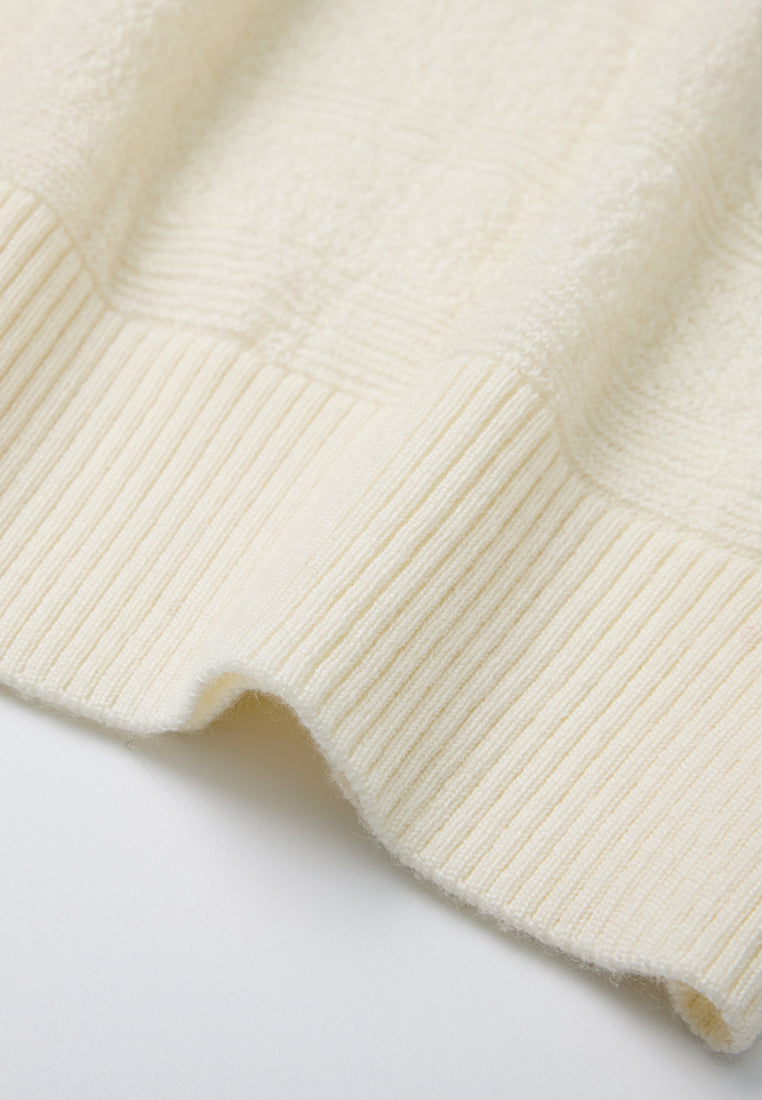 Stripped Knitted Slim-fit Top