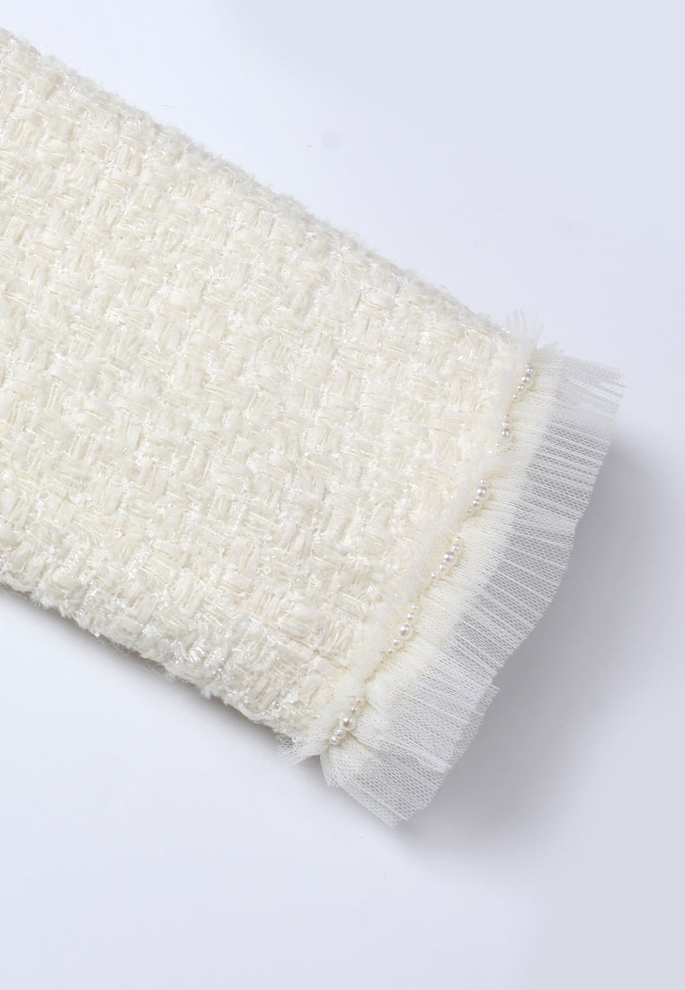 Fleur Éclat Embellished Tweed Jacket