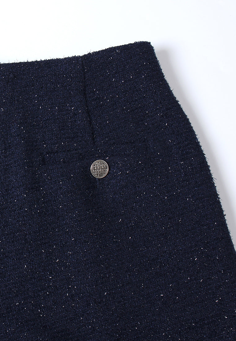 Bleu Profond Wide-Leg Trousers