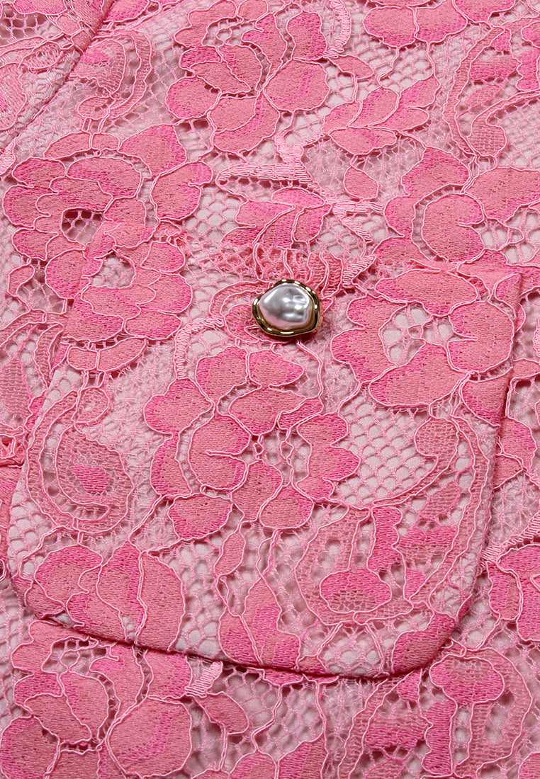 Blush Elegance Lace Blouse