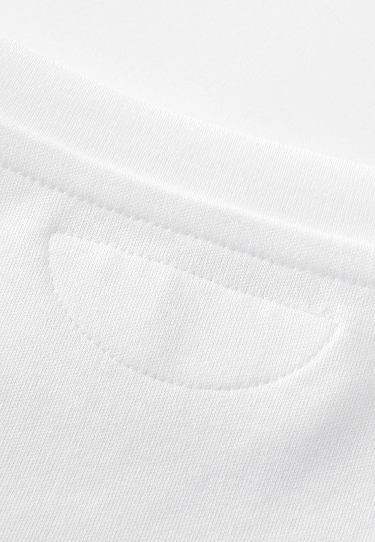 Cotton Jersey White Shirt