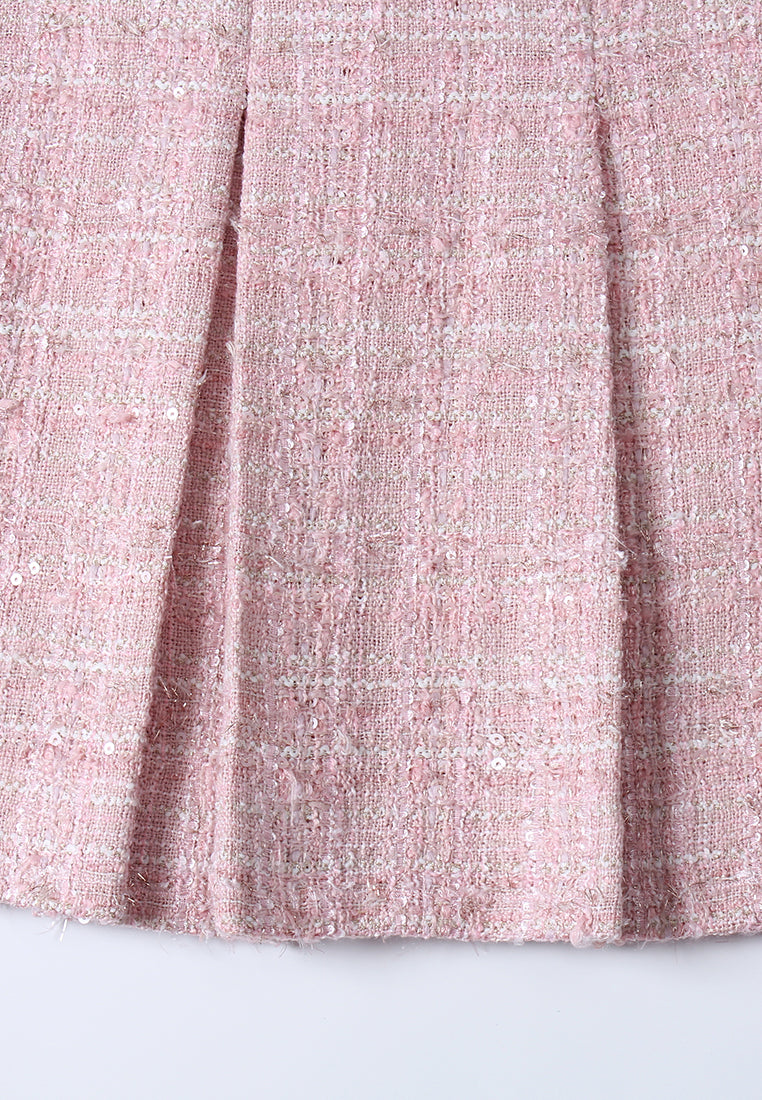 Rose Bijou Tweed Skirt