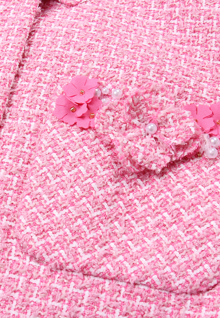 Rose Bloom Tweed Jacket