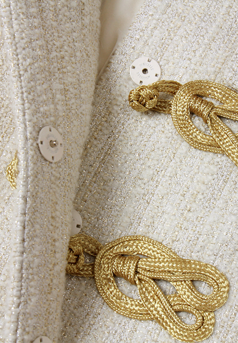 Knot-Detail Tie-Belt Jacket