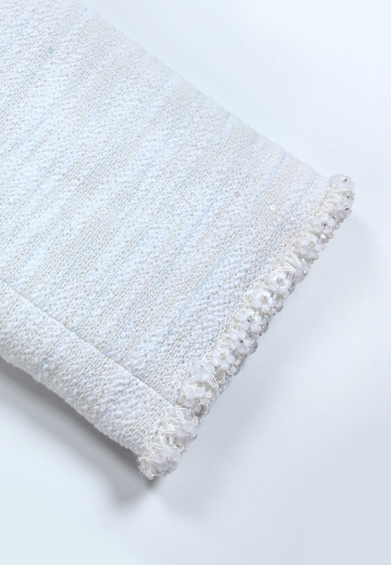 Ivory Peony Embellished Jacket