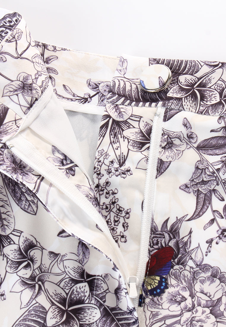 Bluejay Garden Print Pants
