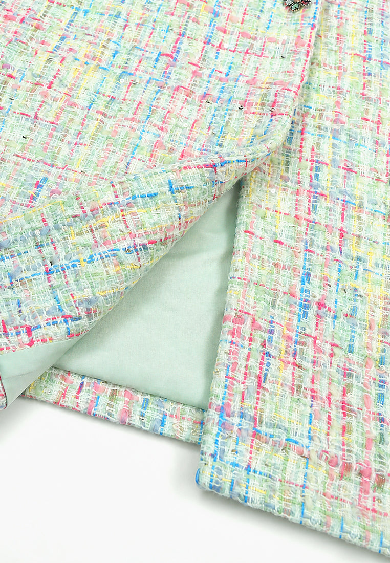 Pastel Tweed Mélodie Coat