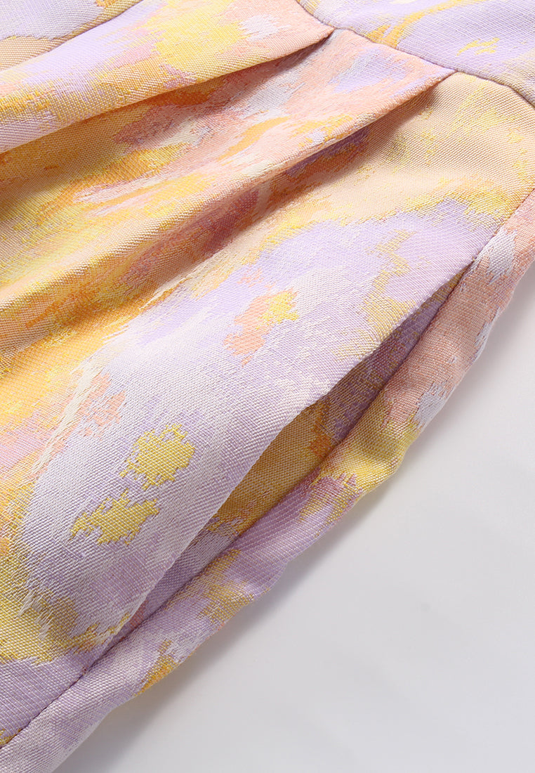 Watercolor Bloom Symphony Dress