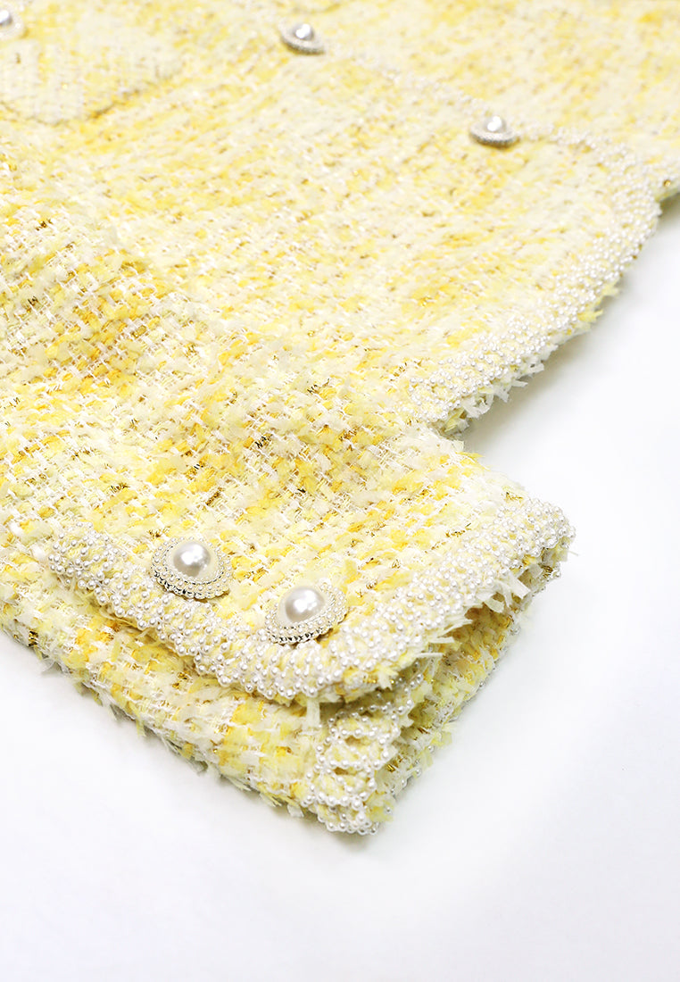 Jaune Tweed Perlé Jacket