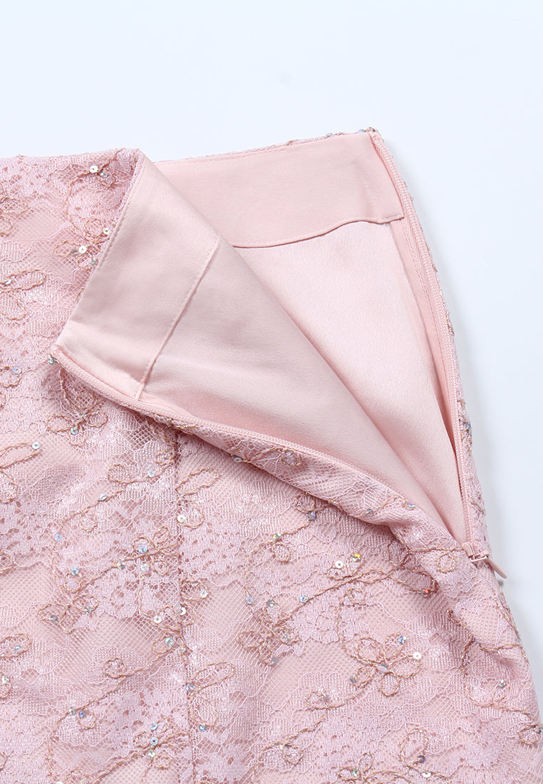 Rose Lace Élegance Skirt