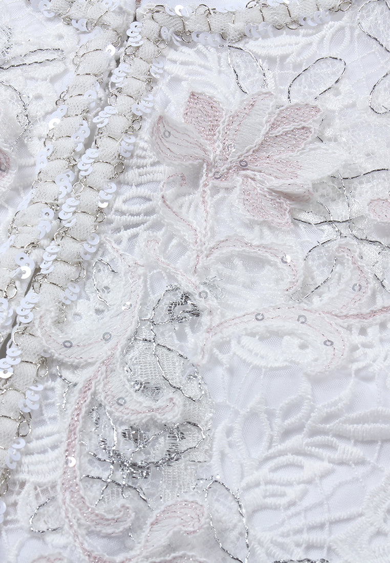 Pearl Bloom Embroidered Jacket