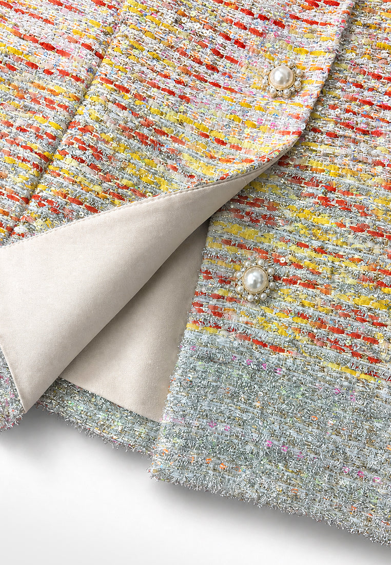 Gris Jardin Texturé Jacket