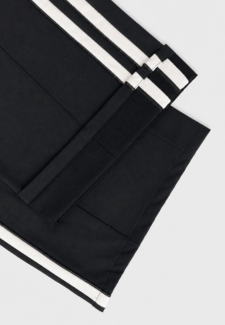 Noir Sportif Élégance Pants