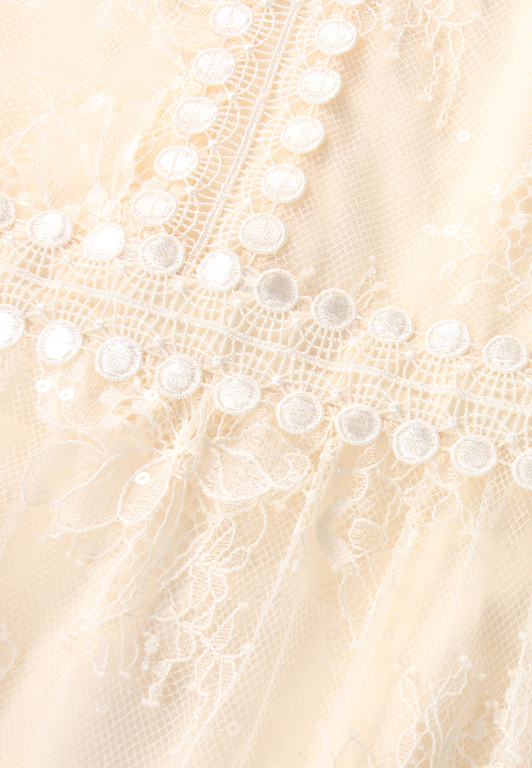 Crème Dentelle Lumière Dress