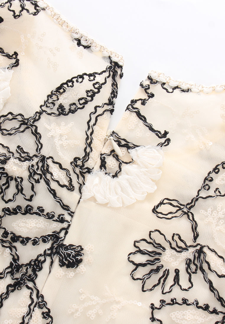 Peony Noir Dress