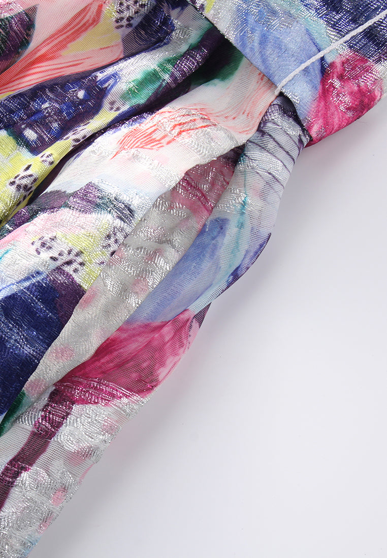 Impressionist Floral Dress