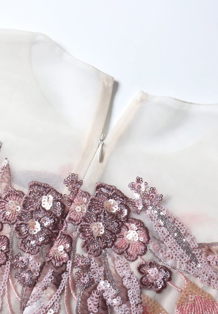 Rose Jardin Embroidered Dress