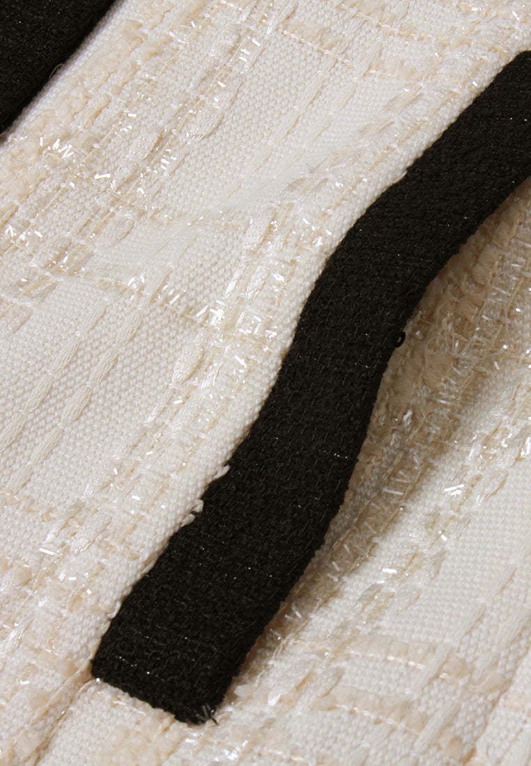 Lurex-Checked Tweed Jacket