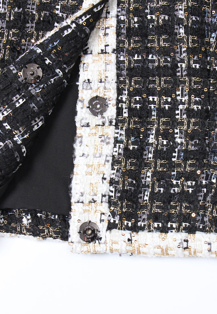 Bijou Bow Trim Tweed Jacket