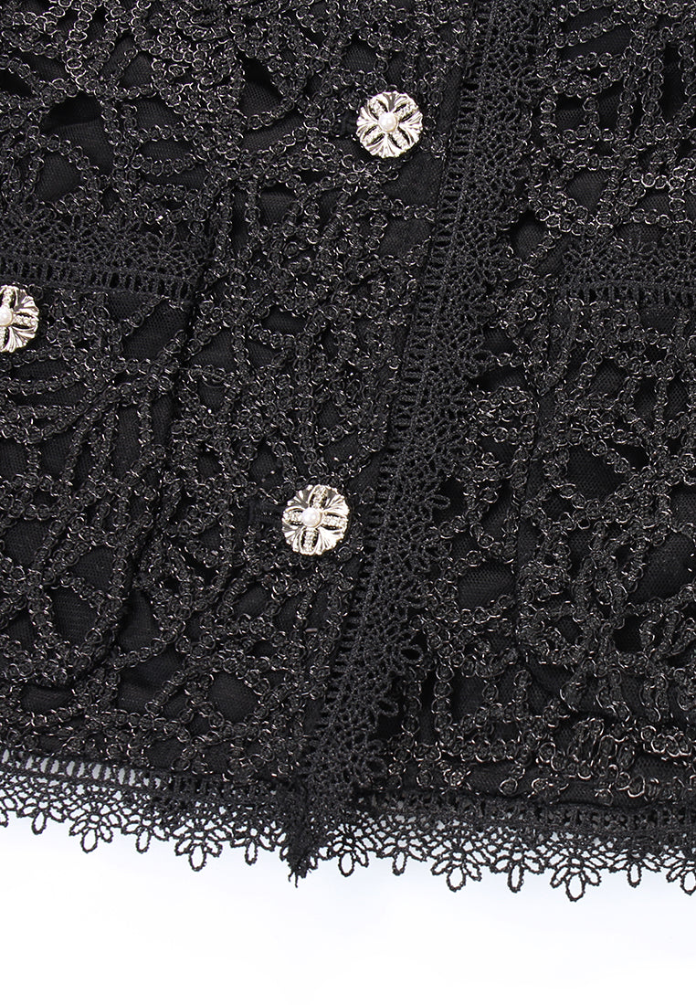 Noir Dentelle Jardin Jacket