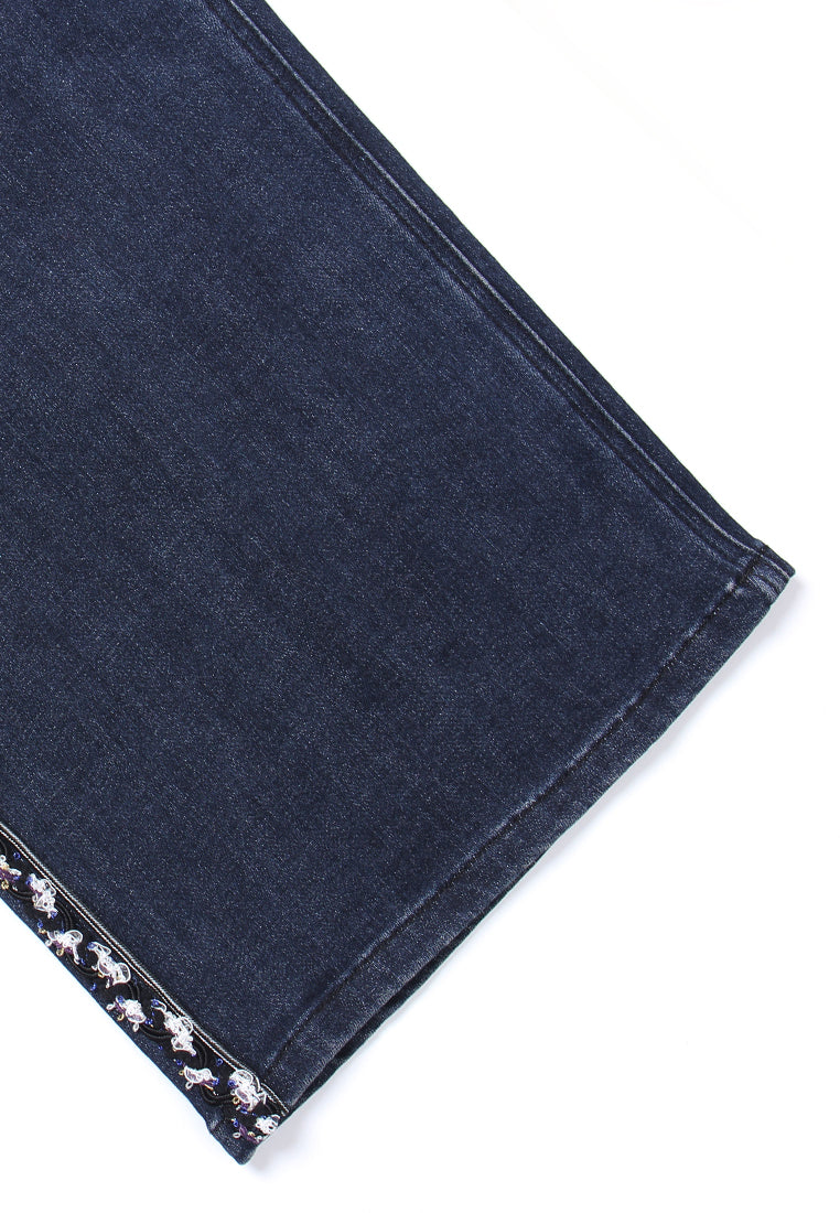 Vesper Crest Wide-Leg Denim Jeans