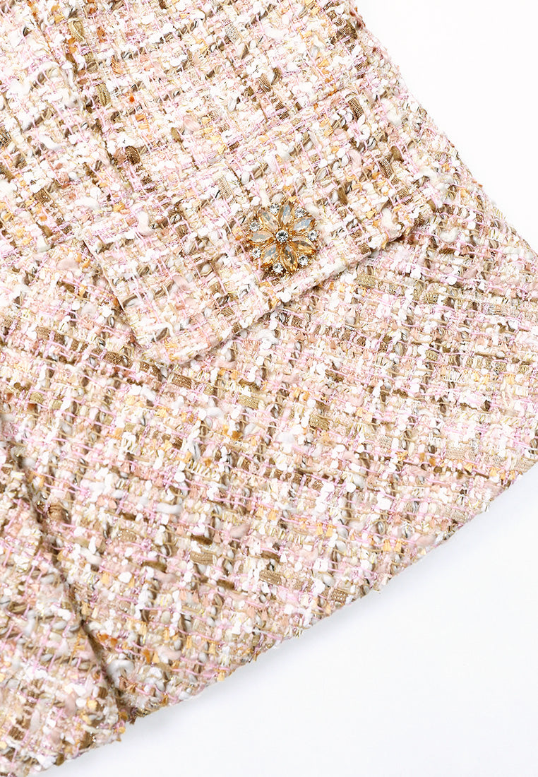 Beige Tweed Doré Jacket