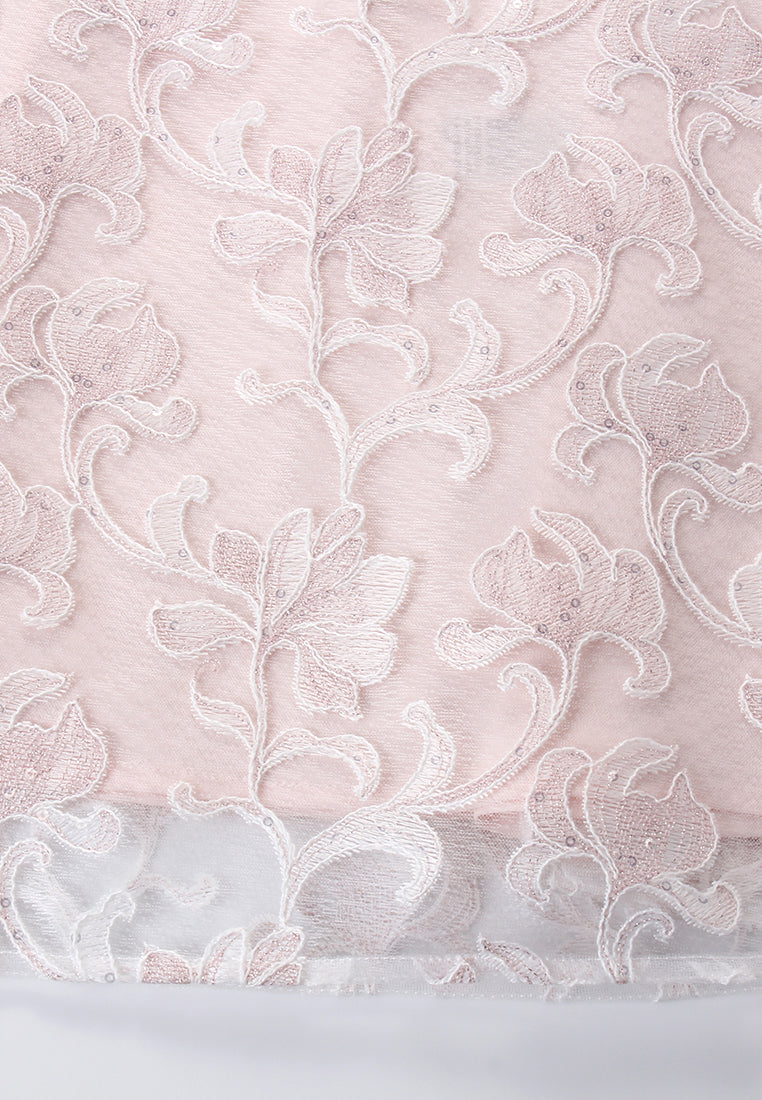 Rosé Dentelle Étoilé Dress