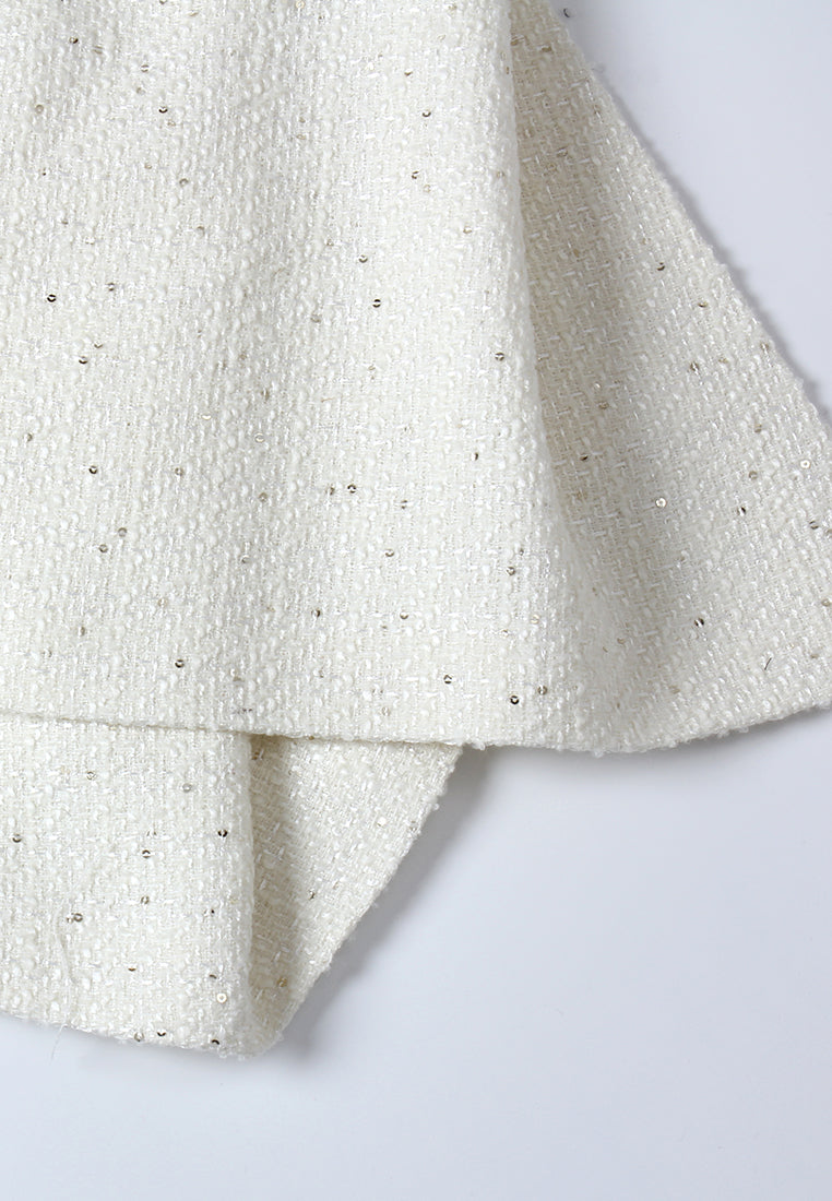 Argenté White Tweed Dress