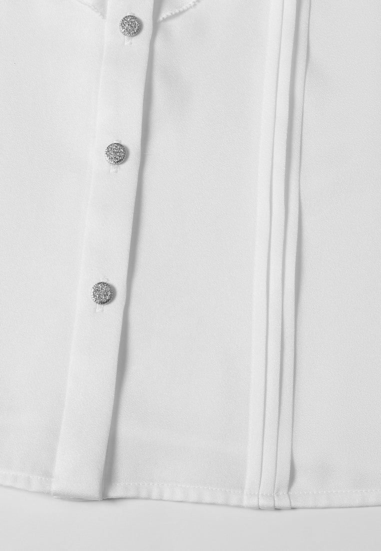 Fleur Lace Cuff Buttoned Shirt