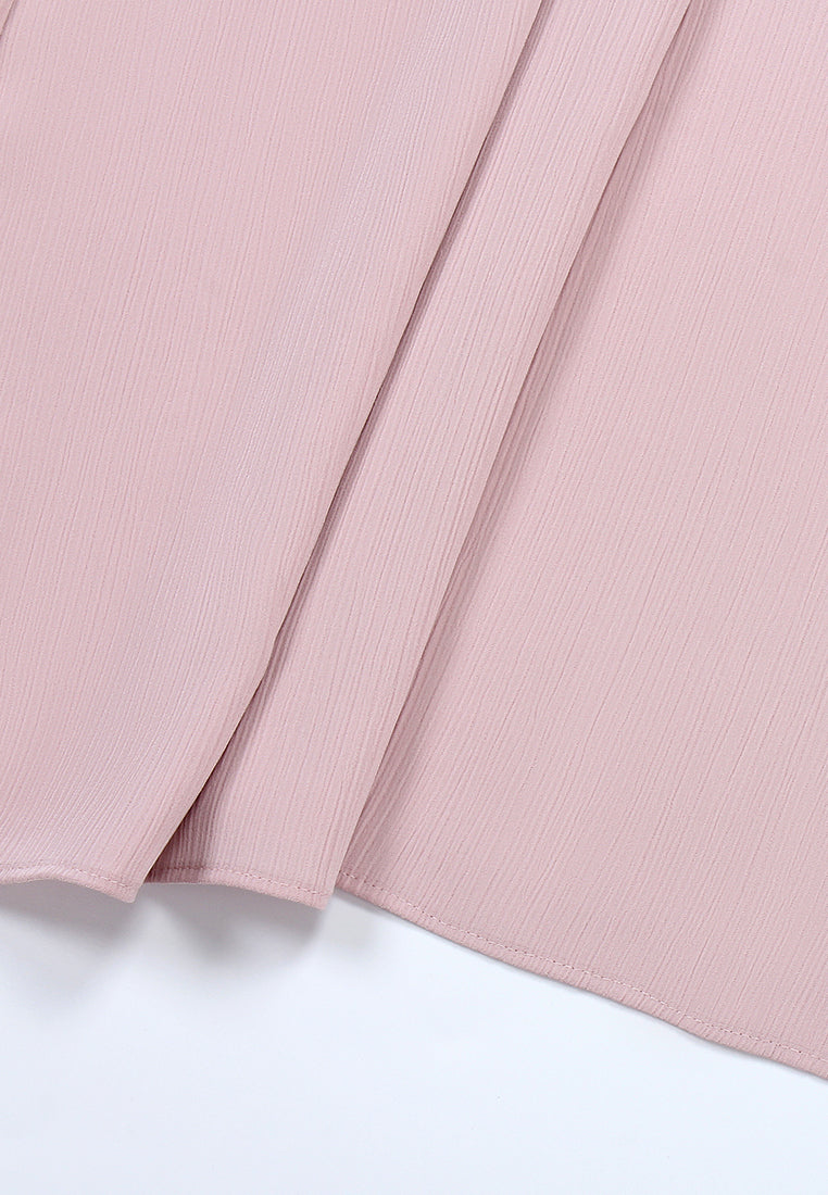 Blush Floral Ruffle Blouse